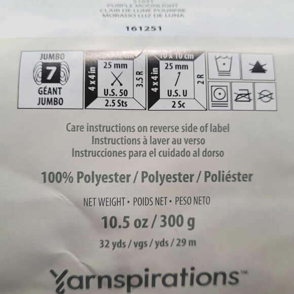 Yarnspirations Bernat Blanket big yarn color Purple Moonlight - Picture 3 of 3